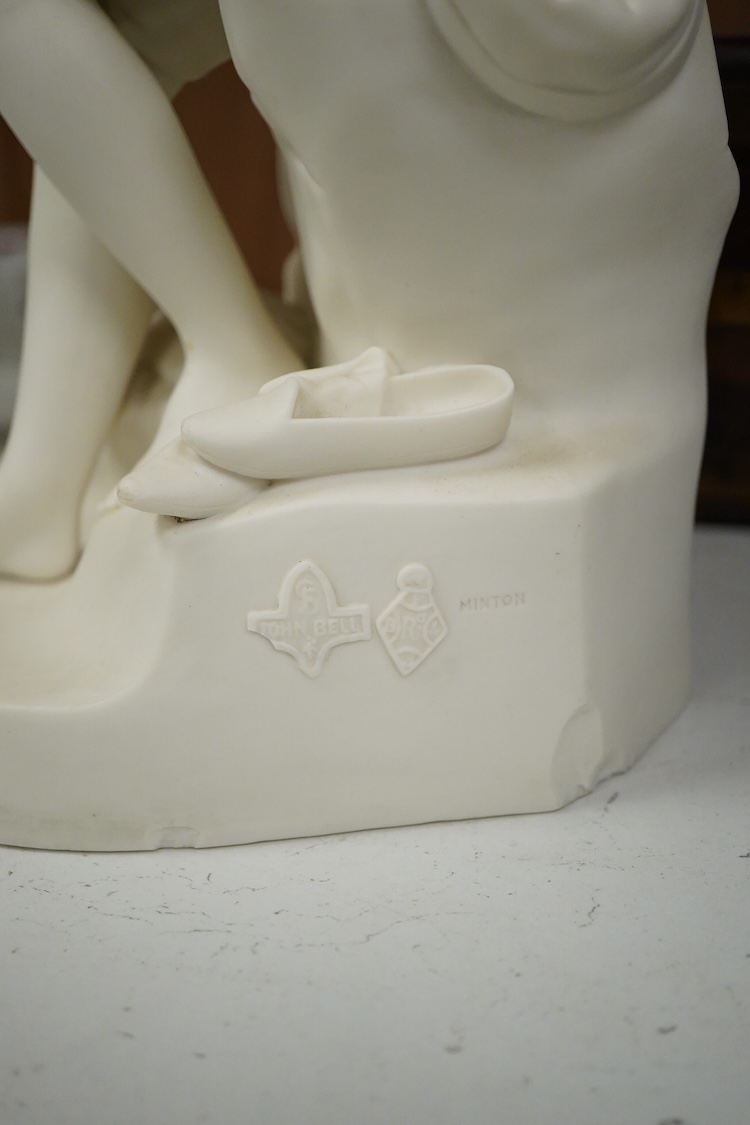 A Minton Parian figure, Dorothea by John Bell, 35cm
